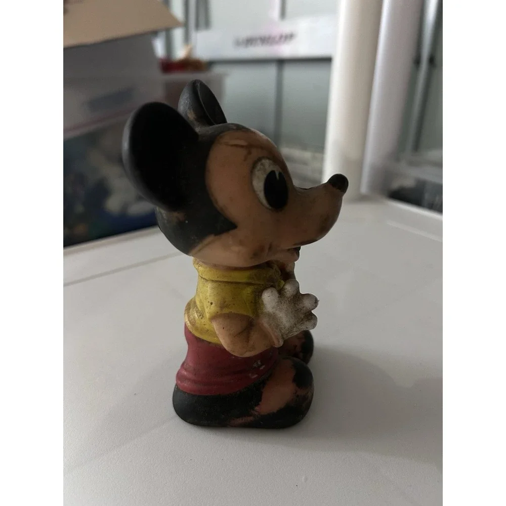 Mickey Mouse Rubber Squeaky Toy, Vintage, Dog Toy